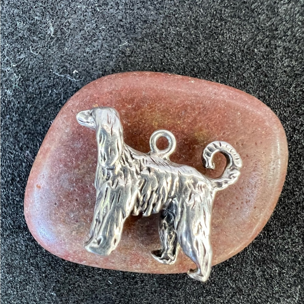 Sterling Silver .925 Solid 3-D Dog Charm Vintage